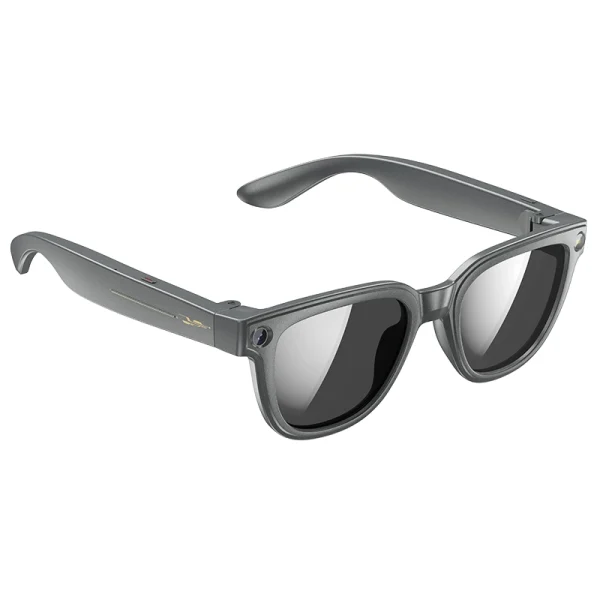 AI Powered Smart Glasses with Built-in 4K Camera-grey