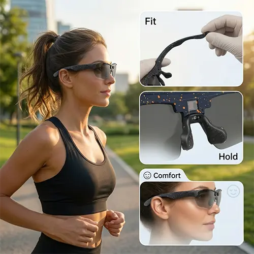 SpeCiC Pro: AI Smart POV Camera Sunglasses – EIS Stabilized RX-Ready Cycling Glasses with Custom LensesCustomizable Non Slip Fit.webp7