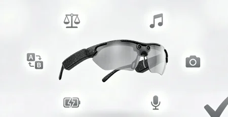 What features should I look for in smart AI glasses