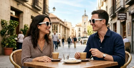 How do smart glasses translate languages in real-time