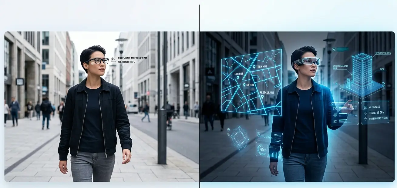 What is the difference between smart glasses and AR glasses