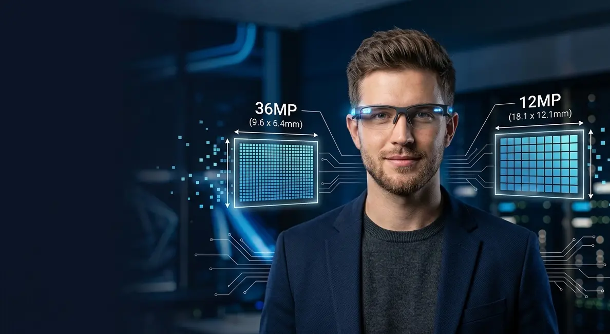camera resolution on most smart AI glasses